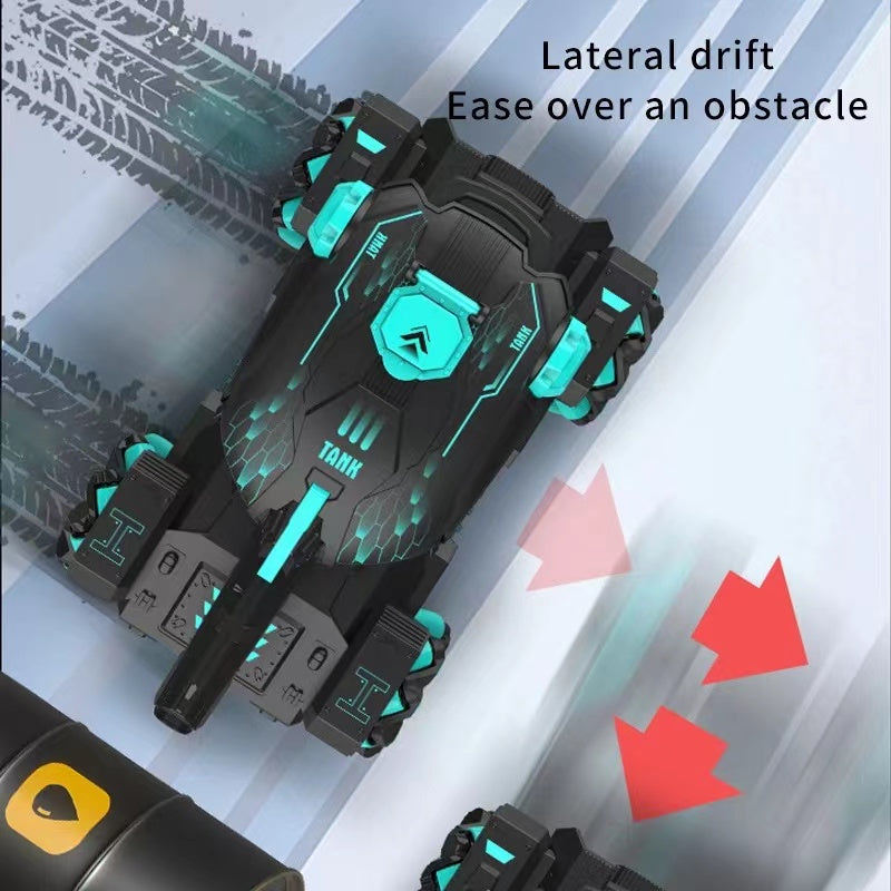 Tanque Rc 360° Dispara Bolitas De Gel Sensor Mano Recargable