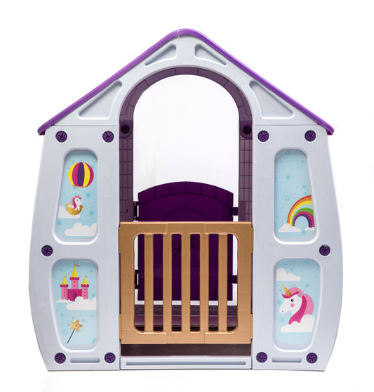 Casita para niños STARPLAY, de plástico, 102X109X90, unicornio, en caja