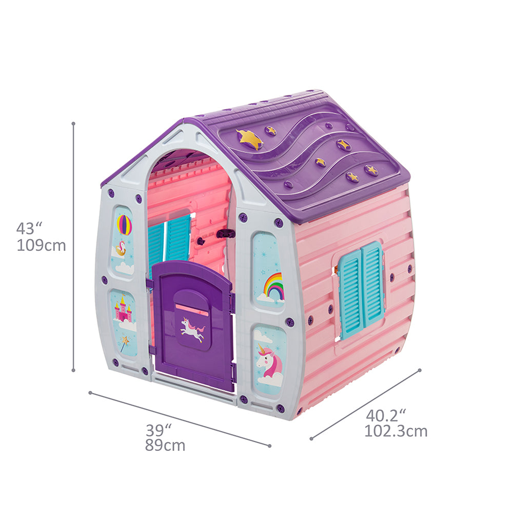 Casita para niños STARPLAY, de plástico, 102X109X90, unicornio, en caja