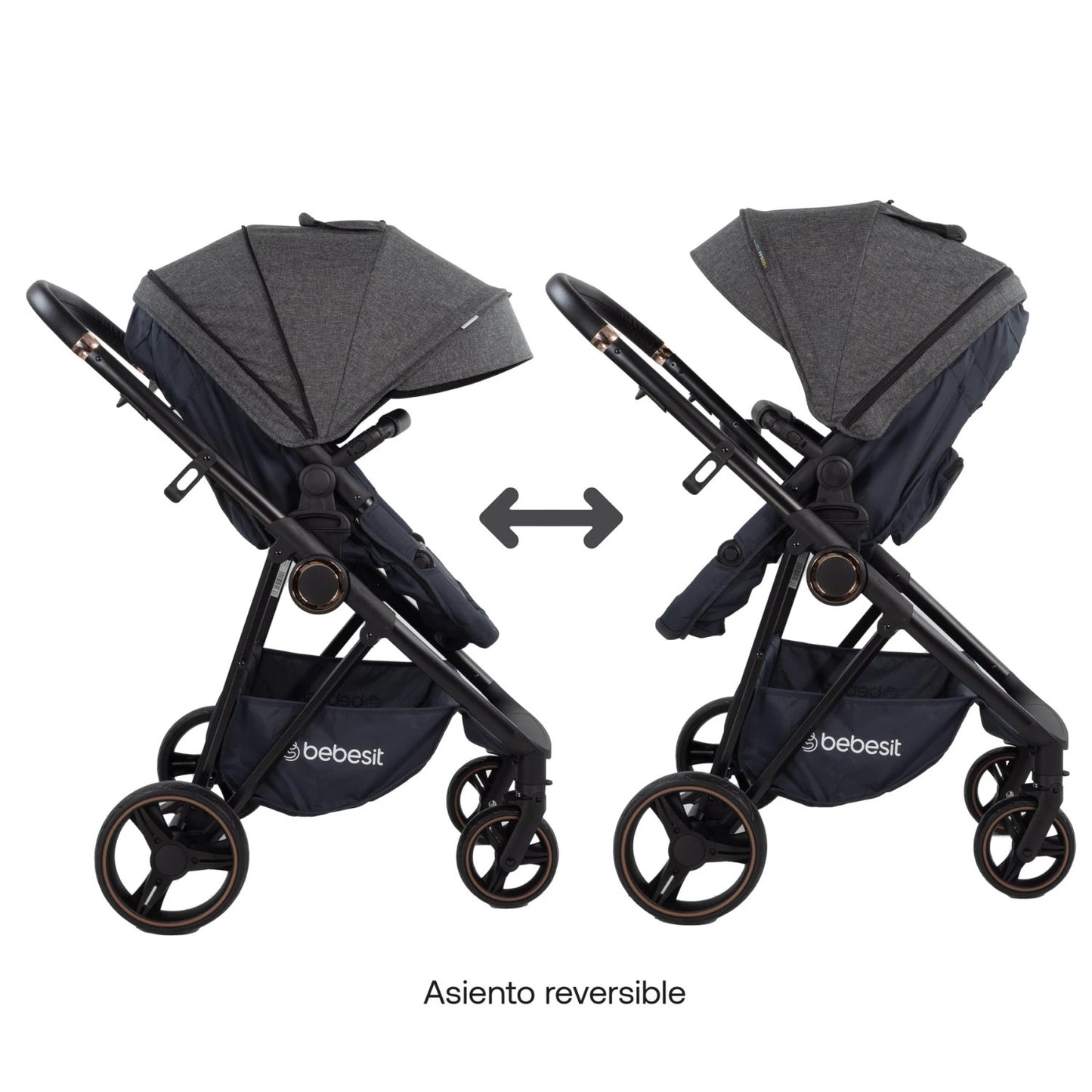 Coche Cosmos Travel System Deluxe Isize + Base Isofix Bebesit