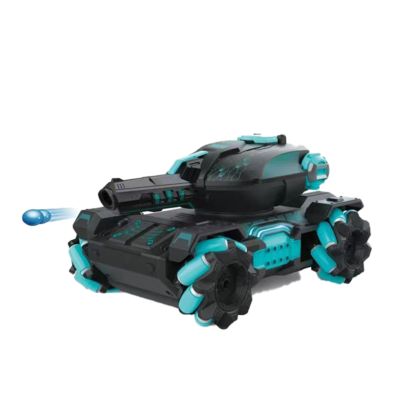 Tanque Rc 360° Dispara Bolitas De Gel Sensor Mano Recargable