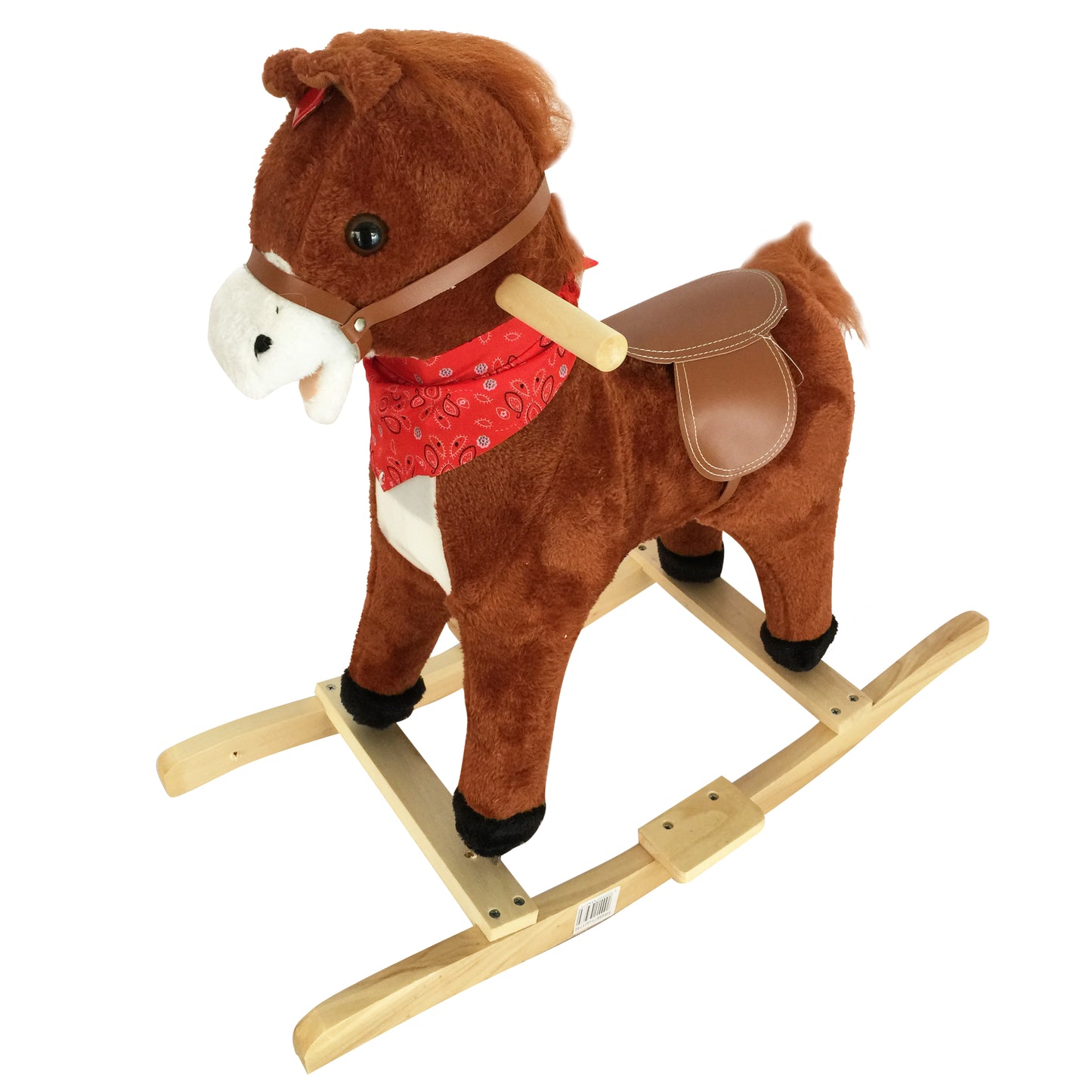 Mecedora de madera caballito, con sonido y movimiento, varios colores