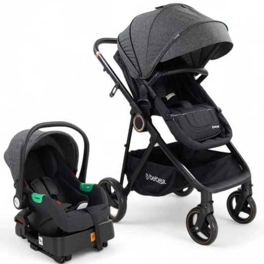 Coche Cosmos Travel System Deluxe Isize + Base Isofix Bebesit