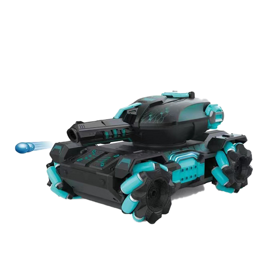 Tanque Rc 360° Dispara Bolitas De Gel Sensor Mano Recargable